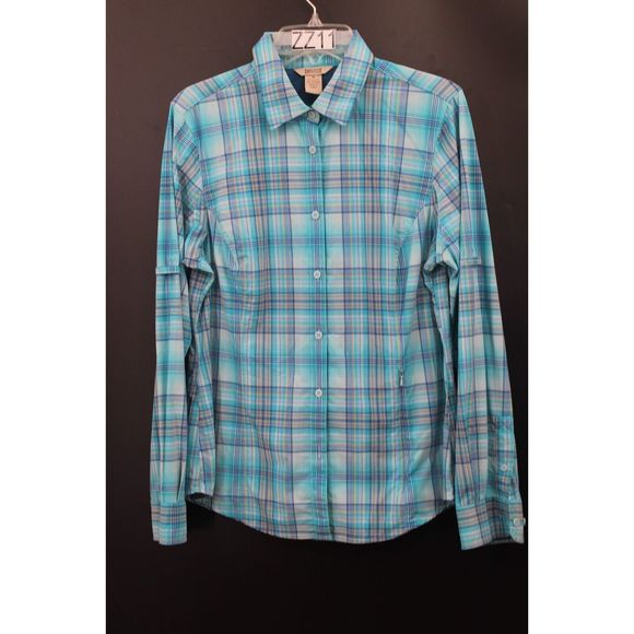 Duluth Trading Co Tops Duluth Trading Womens Blue Plaid Flex
